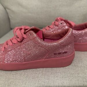 Vintage Havana Pink Glitter Sneakers size 9
